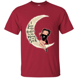 BB I Love My Northern Illinois Huskies To The Moon And Back T Shirt