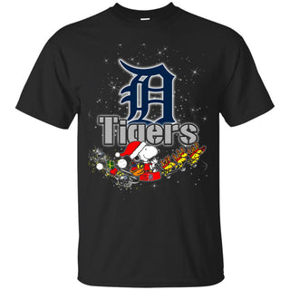 Snoopy Christmas Detroit Tigers T Shirts