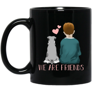 We Are Friends Schnauzer Mugs