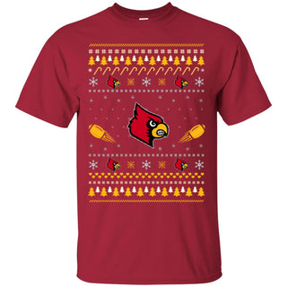 Louisville Cardinals Stitch Knitting Style Ugly T Shirts