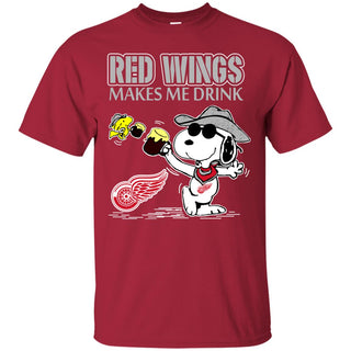 Detroit Red Wings Make Me Drinks T Shirts