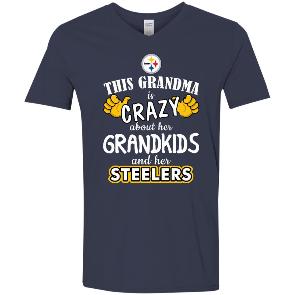 This Grandma Is Crazy About Her Grandkids And Her P.Steelers T Shirts