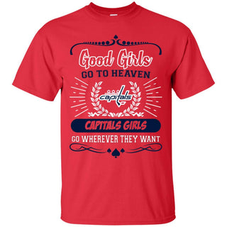 Good Girls Go To Heaven Washington Capitals Girls T Shirts