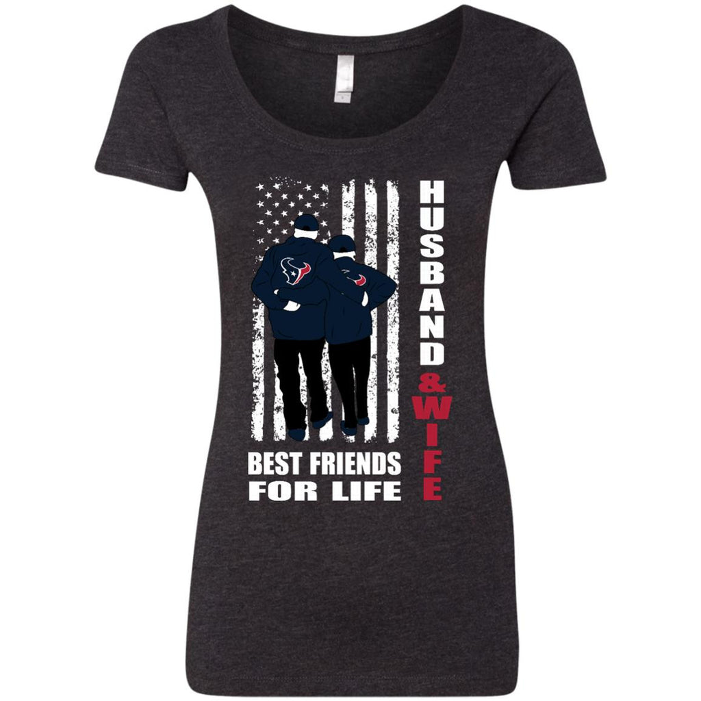 Husband And Wife Best Friends For Life Houston Texans T Shirt - Best Funny Store