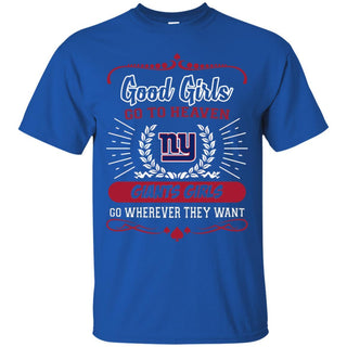 Good Girls Go To Heaven New York Giants Girls T Shirts