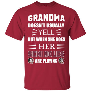 Grandma Doesn't Usually Yell Florida State Seminoles T Shirts