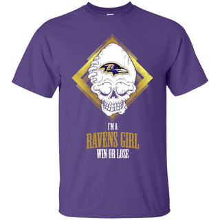 Baltimore Ravens Girl Win Or Lose T Shirts