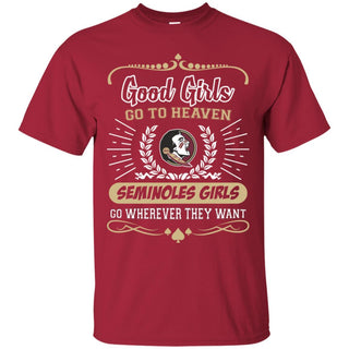Good Girls Go To Heaven Florida State Seminoles Girls T Shirts
