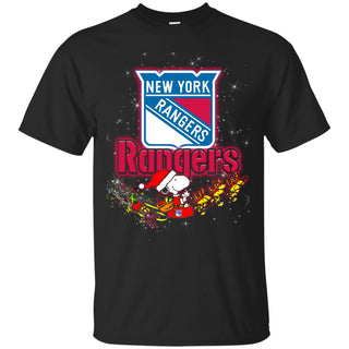 Snoopy Christmas New York Rangers T Shirts