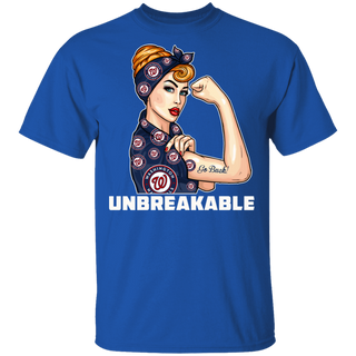 Beautiful Girl Unbreakable Go Washington Nationals T Shirt
