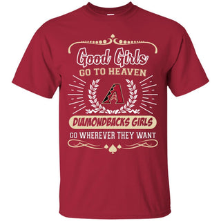 Good Girls Go To Heaven Arizona Diamondbacks Girls T Shirts