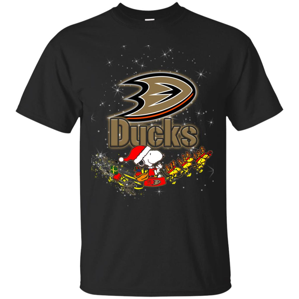 Snoopy Christmas Anaheim Ducks T Shirts