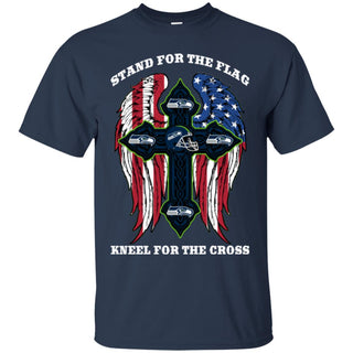 Stand For The Flag Kneel For The Cross Seattle Seahawks T Shirts
