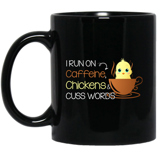 Chicken - I Run On Caffeine Mugs