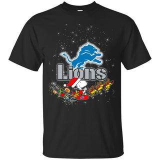 Snoopy Christmas Detroit Lions T Shirts
