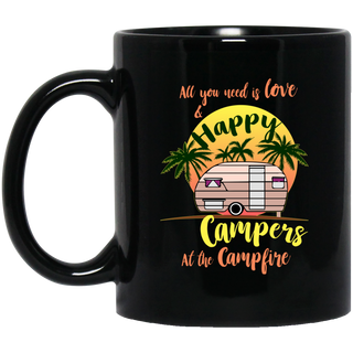 All You Need Is Love And Happy Campers Camping Mugs