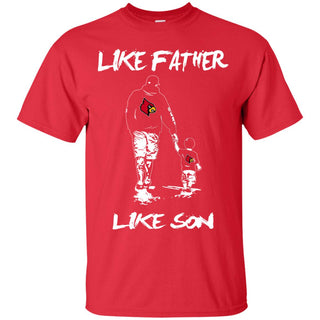 Like Father Like Son Louisville Cardinals T Shirt