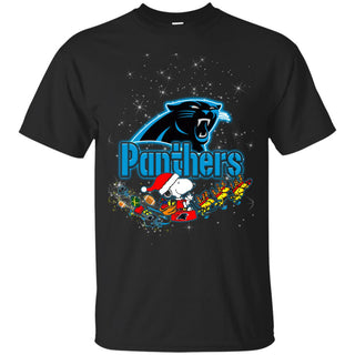 Snoopy Christmas Carolina Panthers T Shirts