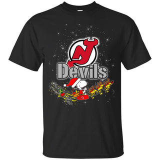 Snoopy Christmas New Jersey Devils T Shirts