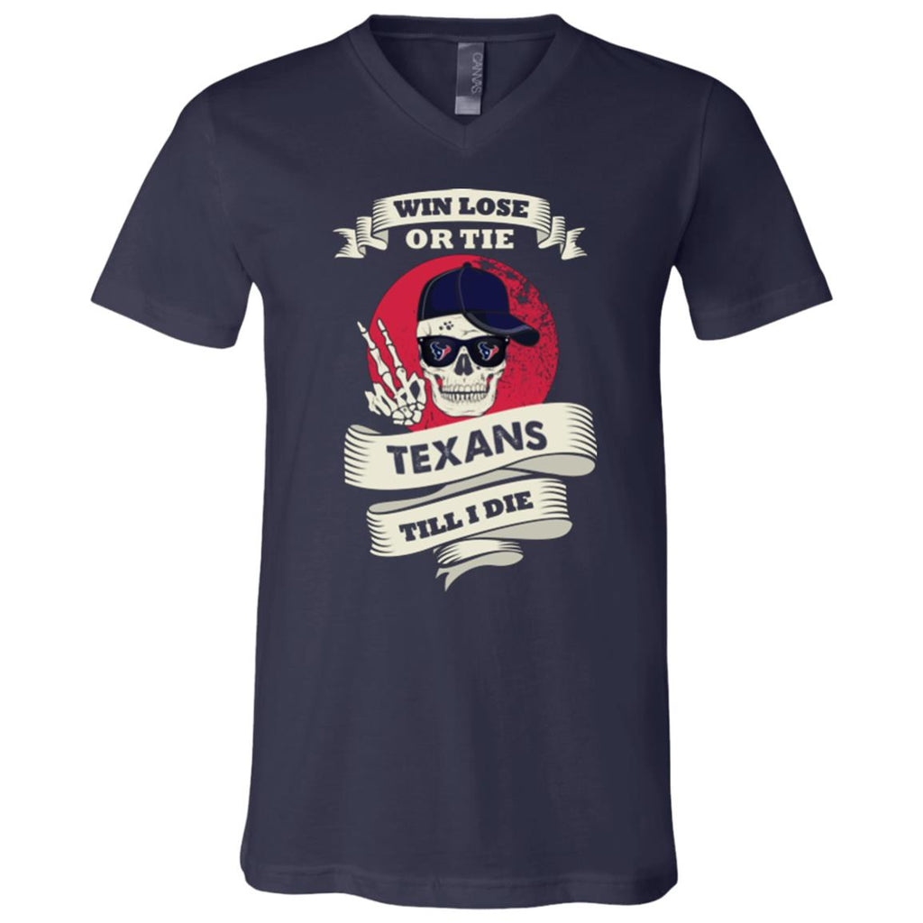 Skull Say Hi Houston Texans T Shirts