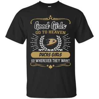 Good Girls Go To Heaven Anaheim Ducks Girls T Shirts