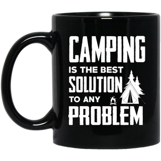 Camping Is The Best Solution Mugs