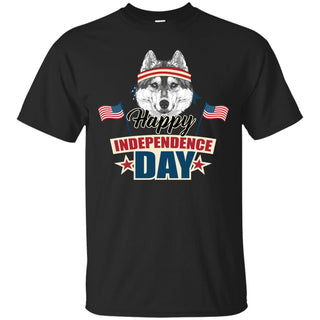 Husky - Happy Independence Day T Shirts Ver 2