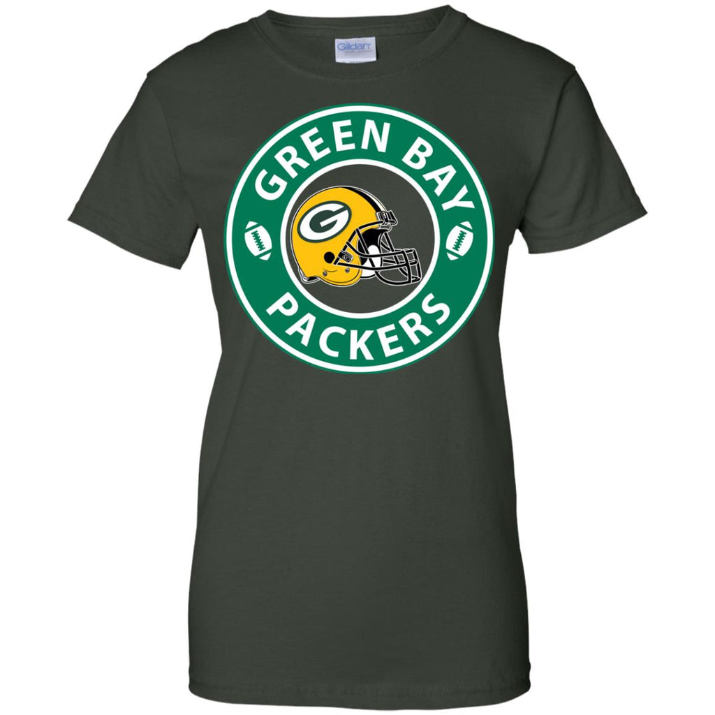 Starbucks Coffee Green Bay Packers T Shirts