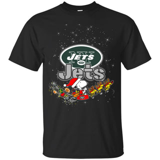 Snoopy Christmas New York Jets T Shirts