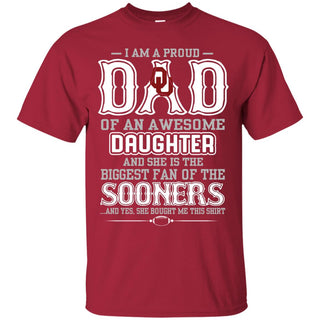 Proud Of Dad Of An Awesome Daughter Oklahoma Sooners T Shirts