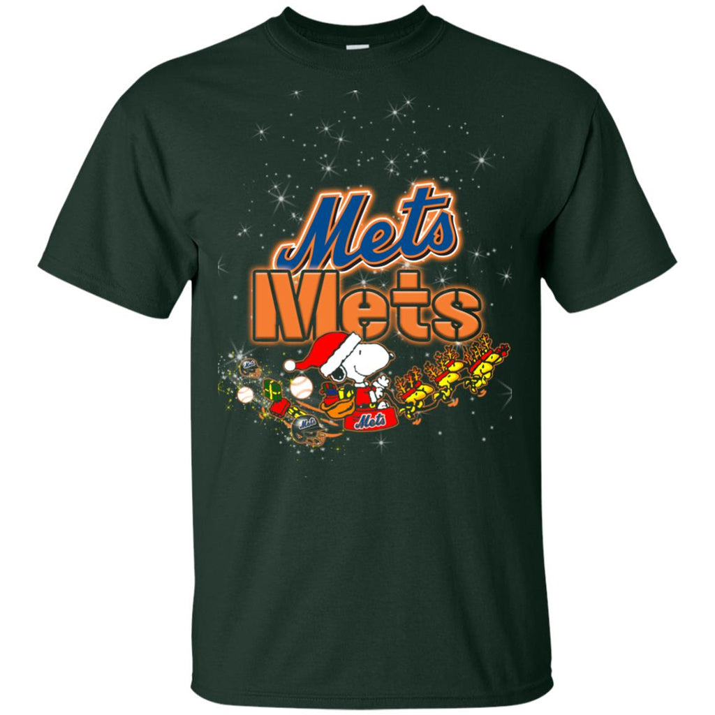 Snoopy Christmas New York Mets T Shirts