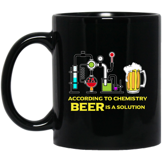 According To Chemistry Beer Is A Solution Mugs