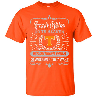 Good Girls Go To Heaven Tennessee Volunteers Girls T Shirts