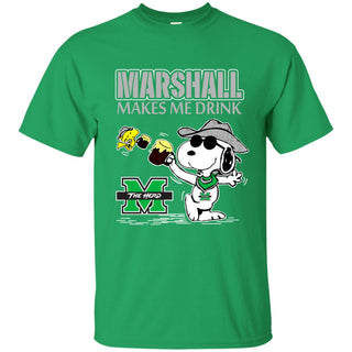 Marshall Thundering Herd Make Me Drinks T Shirts