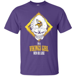 Minnesota Vikings Girl Win Or Lose T Shirts