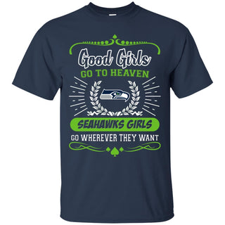 Good Girls Go To Heaven Seattle Seahawks Girls T Shirts