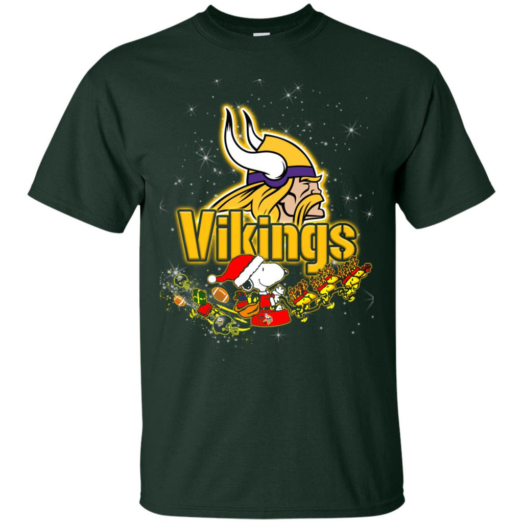 Snoopy Christmas Minnesota Vikings T Shirts