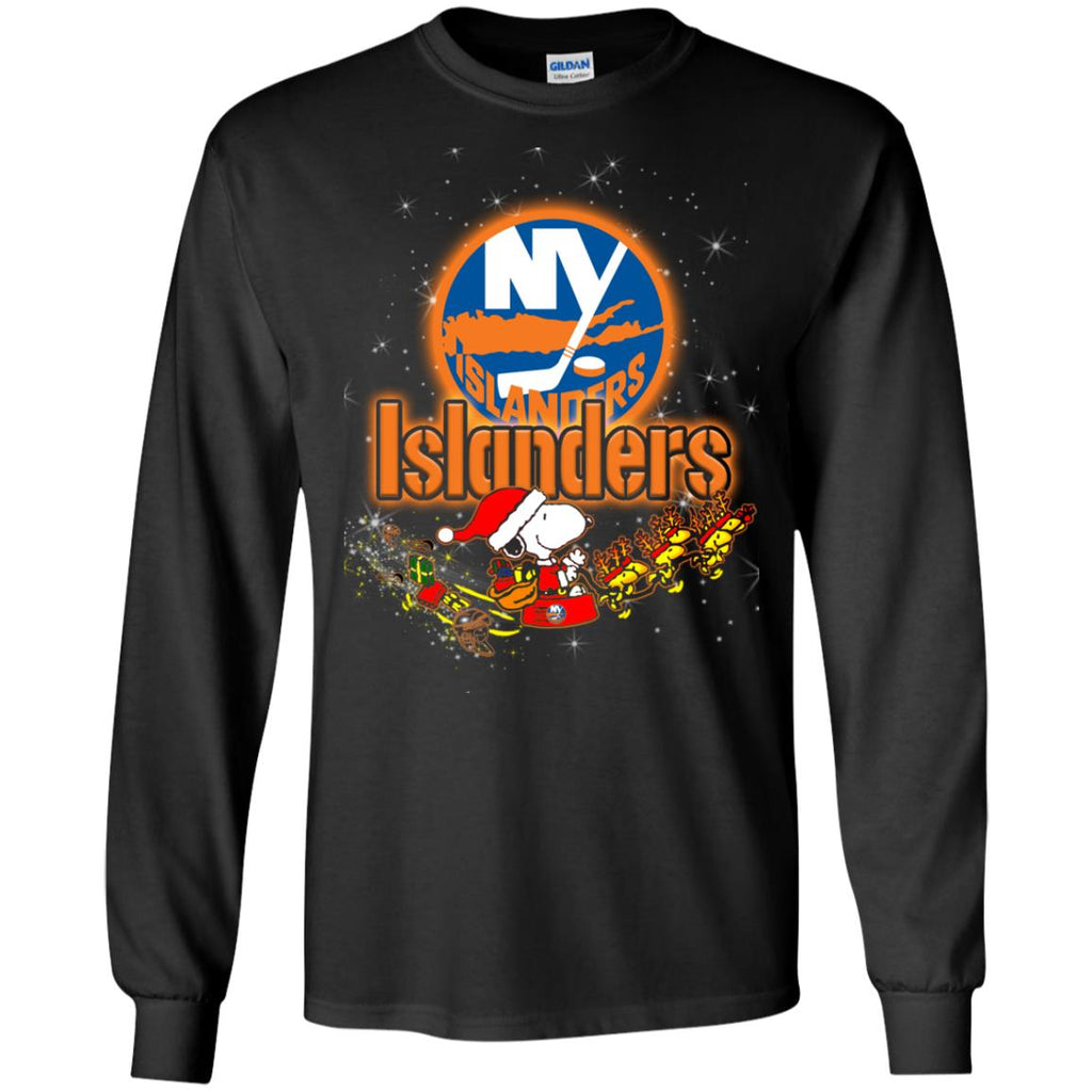 Snoopy Christmas New York Islanders T Shirts