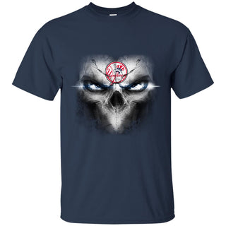 New York Yankees Skulls Of Fantasy Logo T Shirts