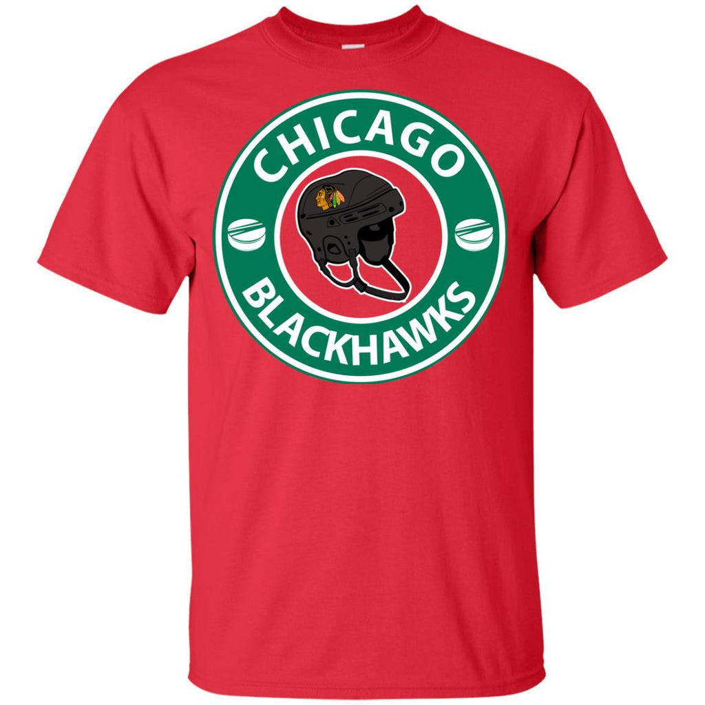 Starbucks Coffee Chicago Blackhawks T Shirts