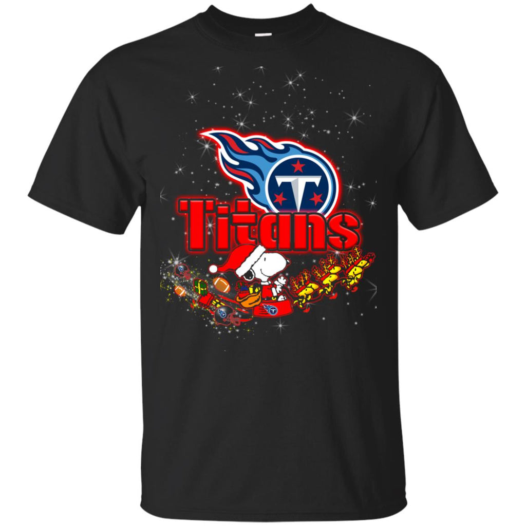 Snoopy Christmas Tennessee Titans T Shirts