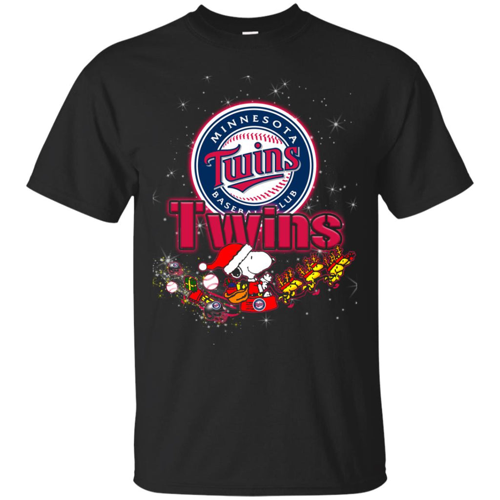 Snoopy Christmas Minnesota Twins T Shirts