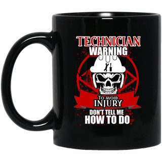 Technician Warning To Avoid Injury Mugs