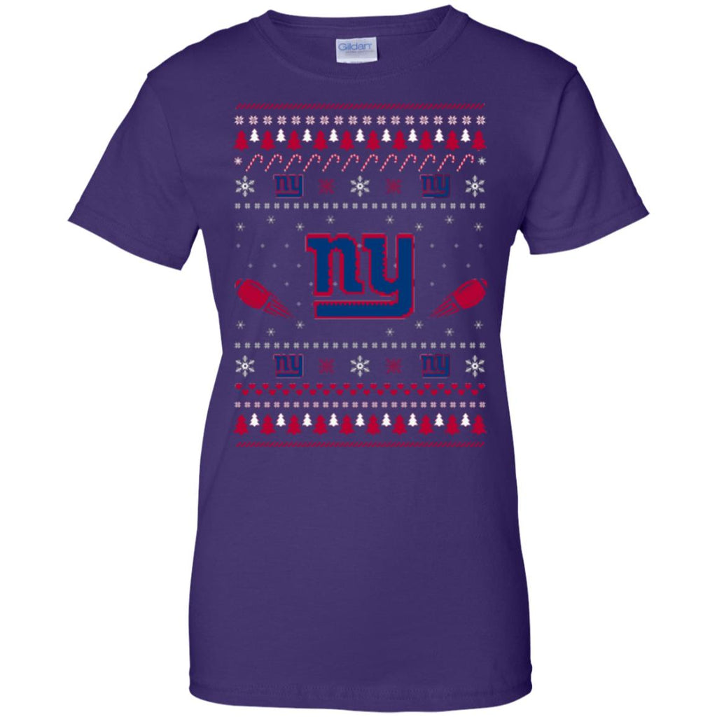 New York Giants Stitch Knitting Style Ugly T Shirts