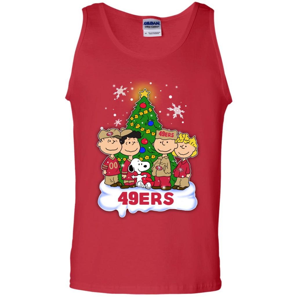 Snoopy The Peanuts San Francisco 49ers Christmas Tshirt For Fans