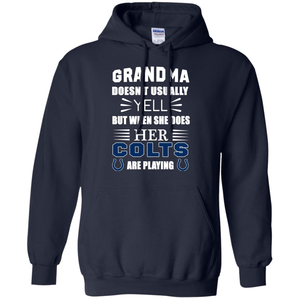 Grandma Doesn't Usually Yell Indianapolis Colts T Shirts