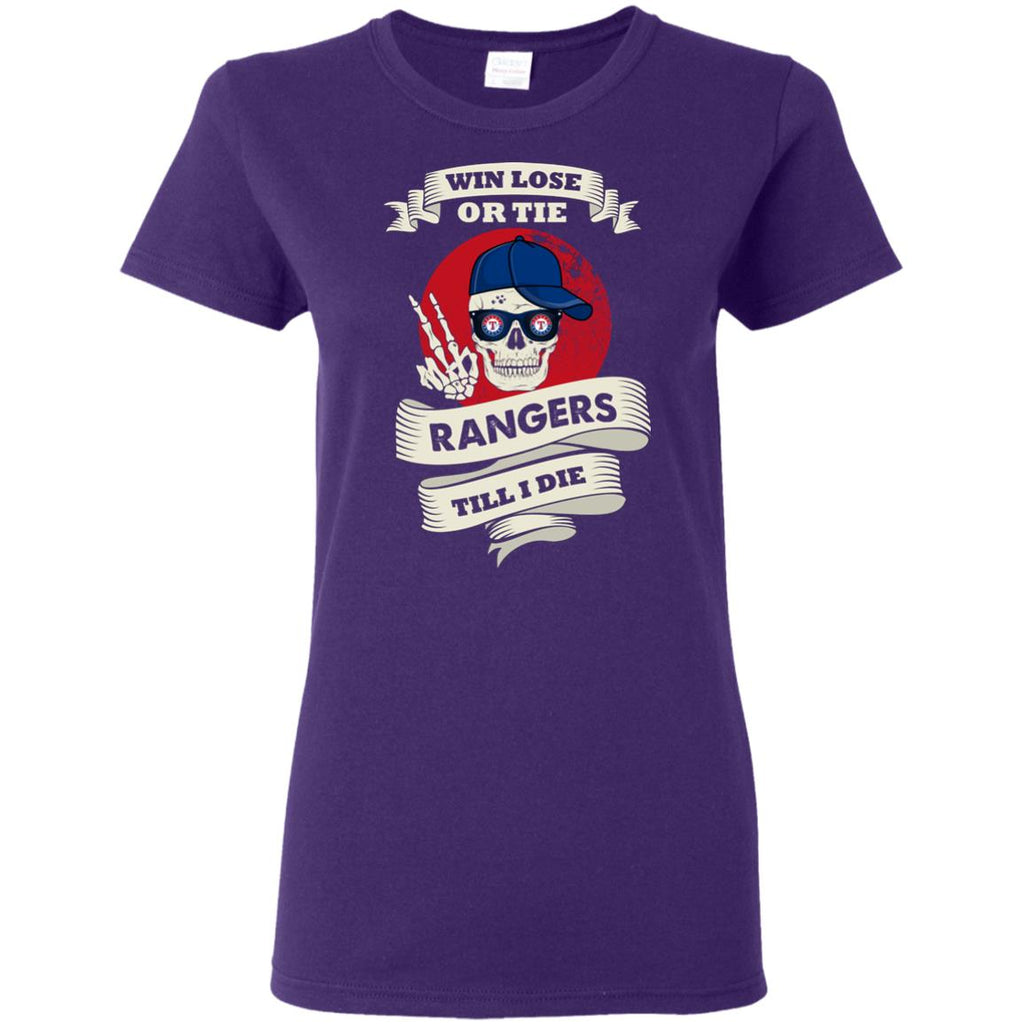 Skull Say Hi Texas Rangers T Shirts