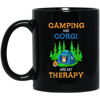 Camping And Corgi Are My Therapy Mugs