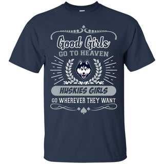 Good Girls Go To Heaven Connecticut Huskies Girls T Shirts
