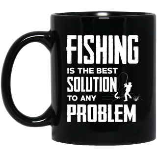 Fishing Is The Best Solution Mugs